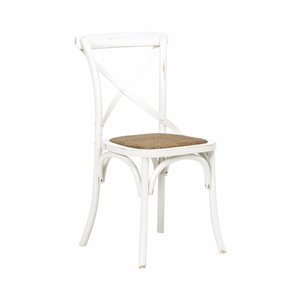 2 st Vintage matstol - Vitpatinerad - Matstolar & Köksstolar