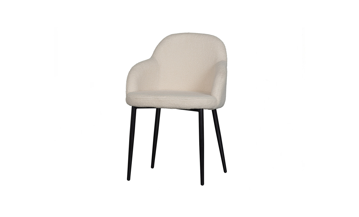 373951-T Bild på NOORTJE Stol Teddy Vit från WOOOD