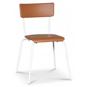 4 st Cliff stol - Vit/Brun - Klädda & stoppade stolar
