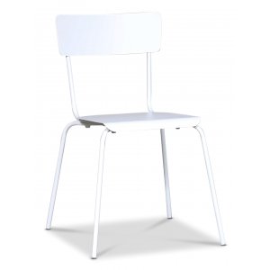 4 st Revel metallstol stapelbar - Vit - Metallstolar