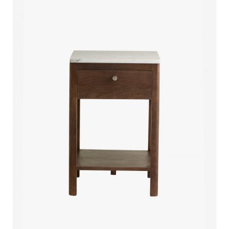 Bild på BILLE Sängbord Brun/Vit från Nordal