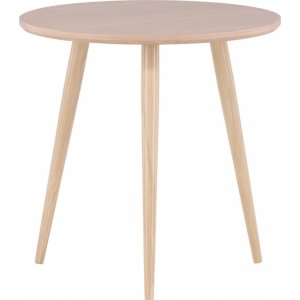 Askim sidobord Ø48 cm - Whitewash - Sidobord & lampbord