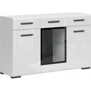 Assen skänk med glaslucka - Vit - Skänkar & Sideboards -Skänkar & Sideboards - Hyllor & Förvaring