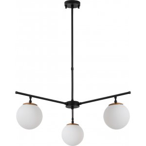 Atlas taklampa 10251 - Svart/guld/vit - Plafonder