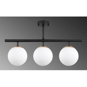 Atlas taklampa 10280 - Svart/vit - Plafonder