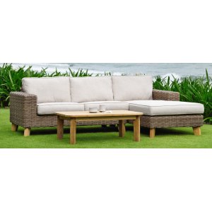 Bahamas loungegrupp 4 - Beige/teak - Loungegrupper