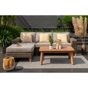 Bahamas loungegrupp 5 - Beige/teak - Loungegrupper