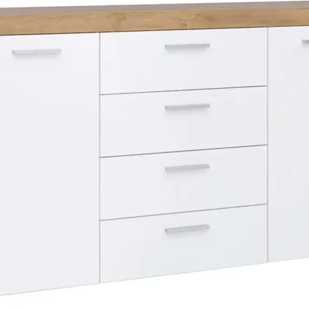 Balder skänk - Ek/vit - Skänkar & Sideboards -Skänkar & Sideboards - Hyllor & Förvaring