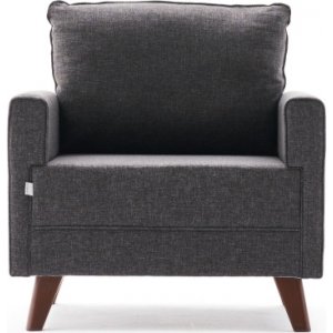 Bella fåtölj - Antracit - Tygfåtöljer