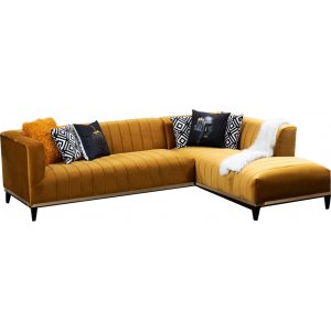 Bellino divansoffa - Gul - Tygsoffor