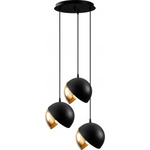 Berkeley taklampa 252-S2 - Svart/guld - Pendellampor