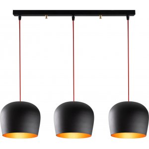 Berkeley taklampa N-1411 - Svart/röd - Pendellampor