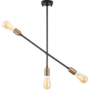 Beste taklampa 10330 - Svart/guld - Plafonder
