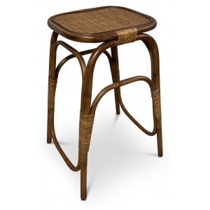 Borneo sängbord - Brunbetsad rotting - Sängbord -Sovrumsmöbler - Sängbord