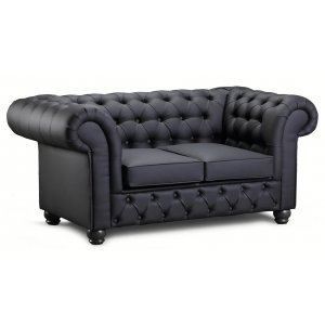 Chesterfield New England 2-sits soffa i tyg - Inari 22 - Natur