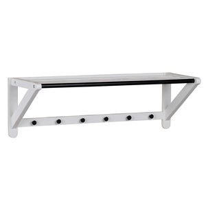 Confect hatthylla 80x26 - Vit/svart - Hatthyllor -Hatthyllor - Hallmöbler