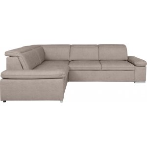 Darby hörnbäddsoffa vänster - Beige - Hörnsoffor