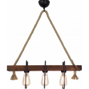 Demir taklampa 3 - Valnöt - Pendellampor