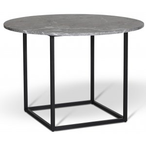 Dexter runt matbord Ø120 cm - Metall / Grå Betano marmorsten - Marmormatbord