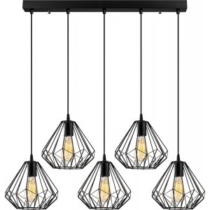 Diamond taklampa 704-5S1 - Svart - Pendellampor