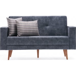 Dublin 2-sits bäddsoffa - Blå - 2-sits soffor