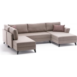 Eris u-bäddsoffa - Gräddvit - Bäddsoffor