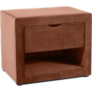 Eton 1 sängbord - Rosa sammet - Sängbord -Sovrumsmöbler - Sängbord