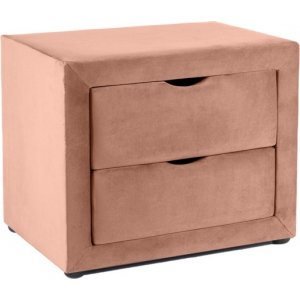 Eton 2 sängbord - Rosa sammet - Sängbord -Sovrumsmöbler - Sängbord