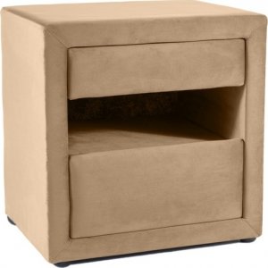 Eton 3 sängbord - Beige sammet - Sängbord -Sovrumsmöbler - Sängbord