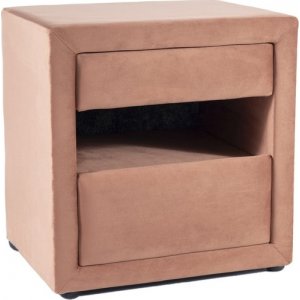 Eton 3 sängbord - Rosa sammet - Sängbord -Sovrumsmöbler - Sängbord