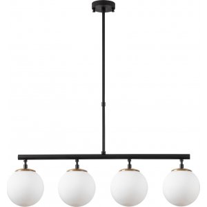 Fasett taklampa 10425 - Svart/guld/vit - Plafonder