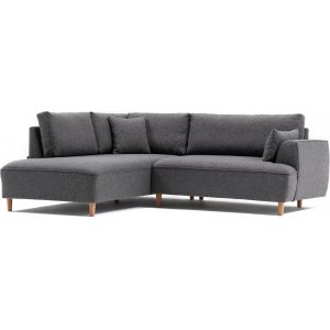 Felix divansoffa vänster - Mörkgrå - Tygsoffor