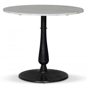 Flair runt matbord Ø85 cm - Mystery E100 fot / Ljus marmor - Ovala & Runda bord