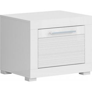 Flames sängbord - Vit - Sängbord -Sovrumsmöbler - Sängbord