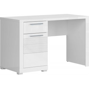 Flames skrivbord 120 x 56 cm - Vit - Skrivbord med hyllor | lådor