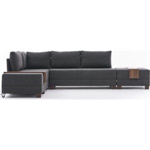 Fly hörnbäddsoffa vänster - Antracit - Hörnsoffor