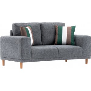 Franz 2-sits soffa - Grå - 2-sits soffor