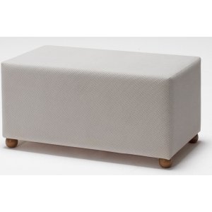 Genma sittpuff - Gräddvit - Fotpallar