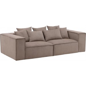 Gillholmen 3-sits soffa - Brun manchester - 3-sits soffor