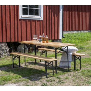 Guniess matgrupp - Svart/trä - Utematgrupper