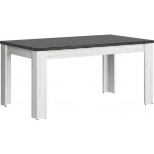 Hesen matbord 160-200 x 90 cm - Vit/svart - Övriga matbord