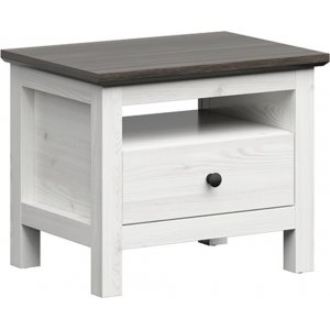 Hesen sängbord - Vit/svart - Sängbord -Sovrumsmöbler - Sängbord