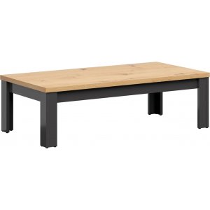 Hesen soffbord 130 x 65 cm - Grafit/ek - Soffbord i trä