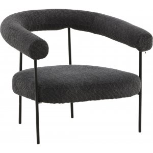 Hökåsen x Josefin Lustig fåtölj - Svart/mörkgrå - Tygfåtöljer