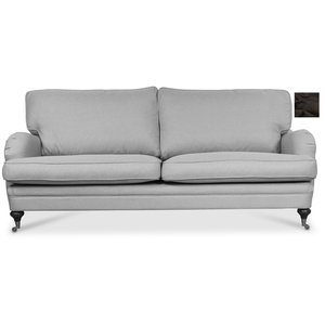 Howard London Premium 3-sits rak soffmodell - Mörk gråbrun - 3-sits soffor