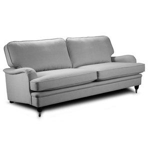 Howard Oxford 3-sits soffa 215 cm - Grå - Howardsoffor