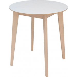 Ikka matbord Ø70 cm - Vit/sonoma ek - Ovala & Runda bord