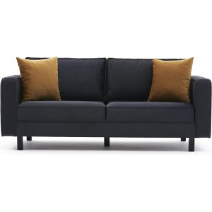 Kale 2-sits soffa - Antracit sammet - 2-sits soffor