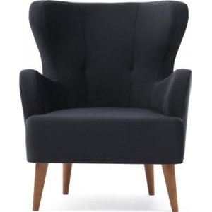 Karina fåtölj - Antracit - Tygfåtöljer