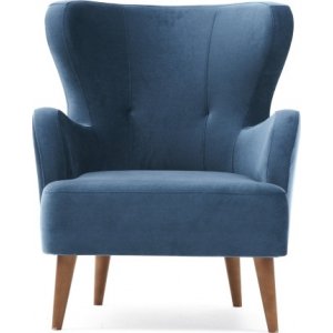 Karina fåtölj - Blå - Tygfåtöljer